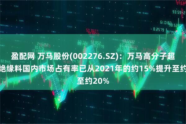盈配网 万马股份(002276.SZ)：万马高分子超高压绝缘料国内市场占有率已从2021年的约15%提升至约20%