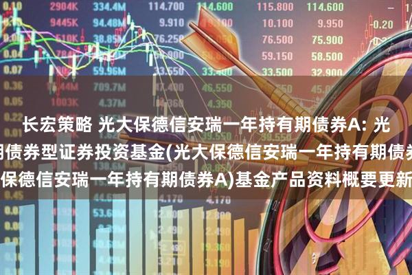 长宏策略 光大保德信安瑞一年持有期债券A: 光大保德信安瑞一年持有期债券型证券投资基金(光大保德信安瑞一年持有期债券A)基金产品资料概要更新